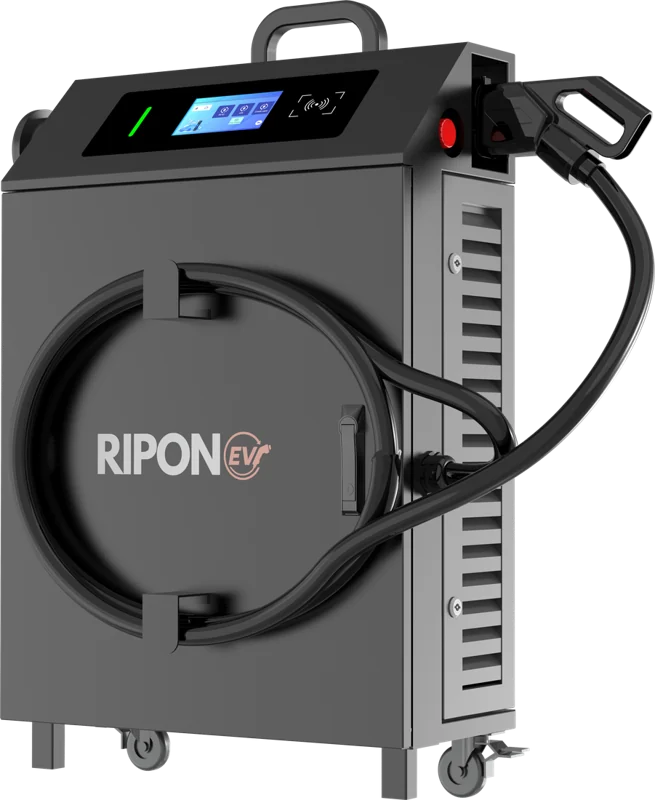 RiponEV Mobile DC charger on wheels